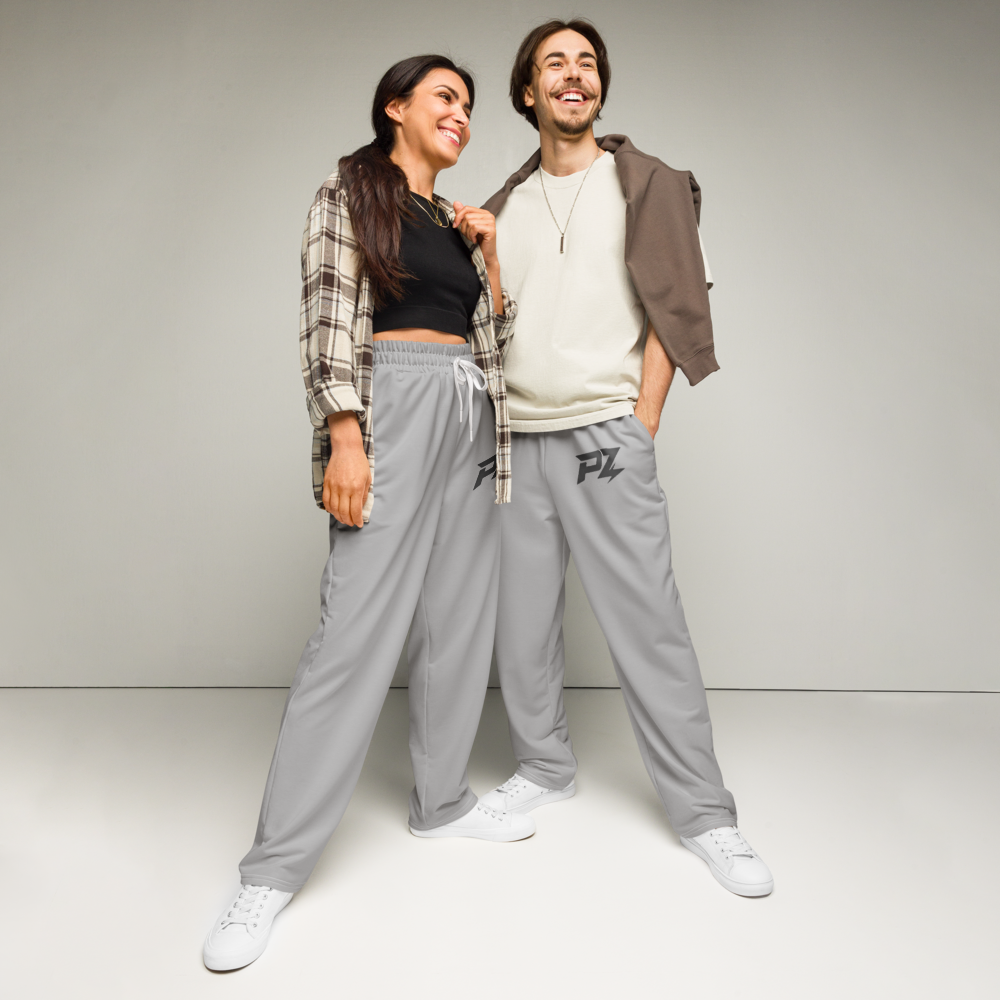 Wide leg joggers grey